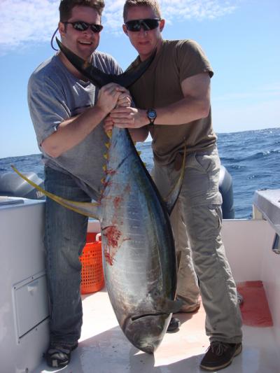This 100# Yellowfin Tuna Gave These Guys a Workout